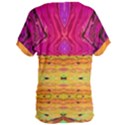 Pink native tropics created by FlipStylez Designs Women s Oversized Tee View2
