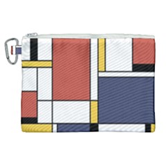 Abstract Art Of De Stijl Canvas Cosmetic Bag (xl) by FunnyCow