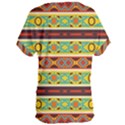 Ovals rhombus and squares                                   Women s Oversized Tee View2