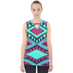 Ovals And Rhombus                                          Cut Out Tank Top