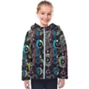 Circles texture                                         Kids  Hooded Puffer Jacket View1