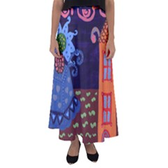 Jack In The Box Flower Flared Maxi Skirt