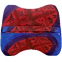 Red Egg Velour Head Support Cushion View2