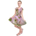 Single Almond Flower Kids  Short Sleeve Dress View1