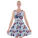 Sky Cherry Velvet Skater Dress View1