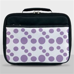 Violet Dots Lunch Bag