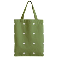 Olive Dots Zipper Classic Tote Bag by snowwhitegirl