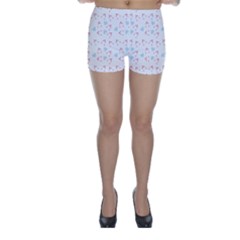 Pink Hats Skinny Shorts