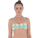Teal Cupcakes Halter Bandeau Bikini Top View1