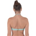 Teal Donuts And Milk Halter Bandeau Bikini Top View2
