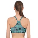 Aqua  Plaid Anarchy Basic Training Sports Bra View2