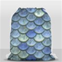 Blue Mermaid Scale Drawstring Bag (Small) View2