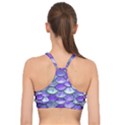Blue Purple Mermaid Scale Basic Training Sports Bra View2