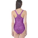 Purple Denim One Piece Swimsuit View2