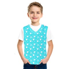 Hearts And Star Dot Blue Kids  Sportswear