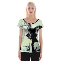 Mint Wall Cap Sleeve Tops