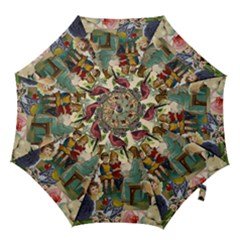 Angel Collage Hook Handle Umbrellas (medium) by snowwhitegirl