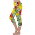 Orange Tropics Capri Yoga Leggings View2
