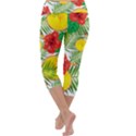 Orange Tropics Capri Yoga Leggings View4