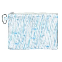 Let It Rain Canvas Cosmetic Bag (xl) by FunnyCow