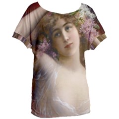 Victorian Lady In Pink Women s Oversized Tee