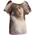 Victorian Lady In Pink Women s Oversized Tee View1