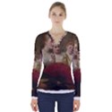 Vintage 1501598 1280 V-Neck Long Sleeve Top View1