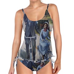 Couple On Bicycle Tankini Set by vintage2030