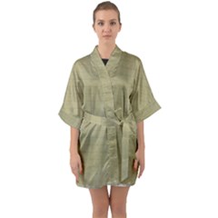 Old Letter Quarter Sleeve Kimono Robe