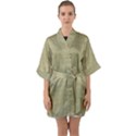 Old Letter Quarter Sleeve Kimono Robe View1