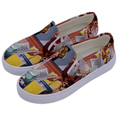 Retro Baking Kids  Canvas Slip Ons by vintage2030