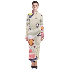 Elephant 1650653 1920 Turtleneck Maxi Dress