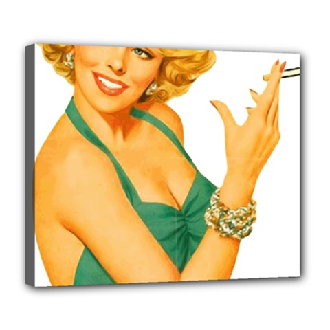 Woman 792872 1920 Deluxe Canvas 24  X 20  (stretched) by vintage2030