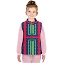 Waves in retro colors                                      Kid s Puffer Vest View1