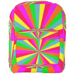 Neon Rainbow Mini Burst Full Print Backpack by PodArtist