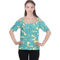 Leaves Dried Leaves Stamping Cutout Shoulder Tee View1