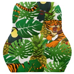 Tropical Pelican Tiger Jungle Car Seat Back Cushion  by snowwhitegirl