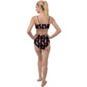 Vintage Flapper Woman Black Tied Up Two Piece Swimsuit View2