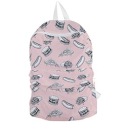 Fast Food Pattern Foldable Lightweight Backpack