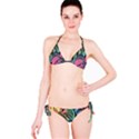 Leaves Tropical Jungle Pattern Classic Bikini Set View3