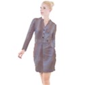 SAND Button Long Sleeve Dress View1