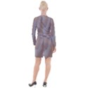SAND Button Long Sleeve Dress View2