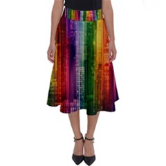 Skyline Light Rays Gloss Upgrade Perfect Length Midi Skirt