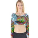Supersonic Squid Long Sleeve Crop Top View1