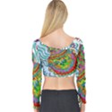 Supersonic Squid Long Sleeve Crop Top View2