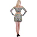 Transparent volcano fish Off Shoulder Top with Mini Skirt Set View2