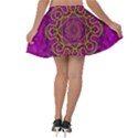 Star Of Freedom And Silent Night Velvet Skater Skirt View2