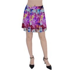 Blue Pink Watercolors                                                    Panel Skirt