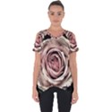 Vintage Rose Cut Out Side Drop Tee View1