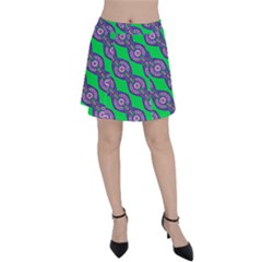 Purple Chains On A Green Background                                                    Panel Skirt
